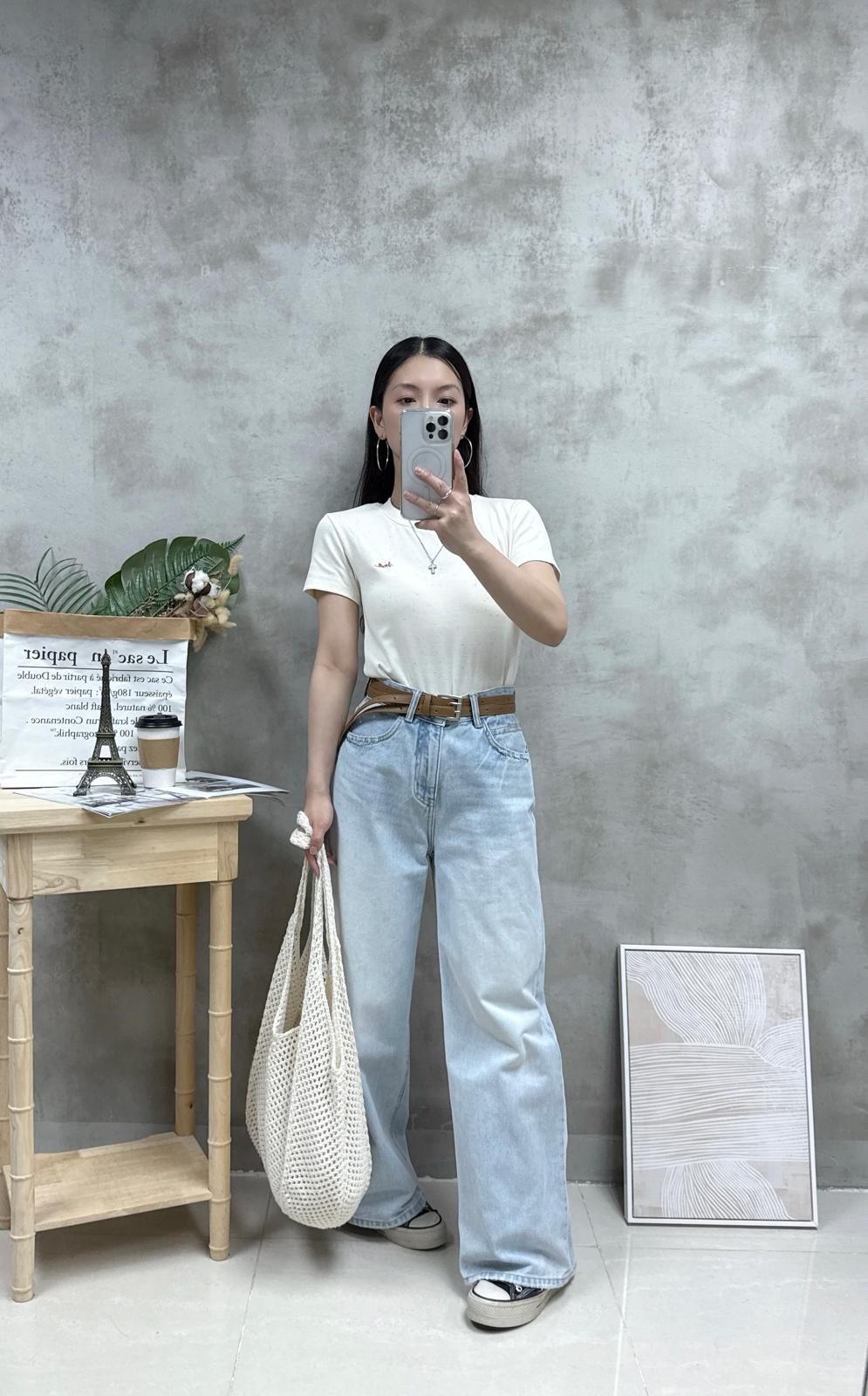 G18 彩點刺繡字Tee