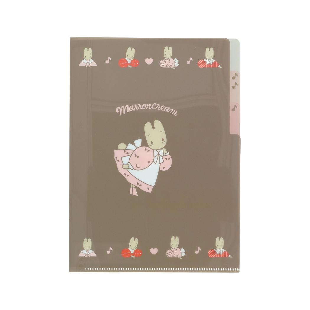 現貨｜Sanrio Marron Cream 茉莉兔 日本製 A5 3層 文件夾 Folder (S2178443)