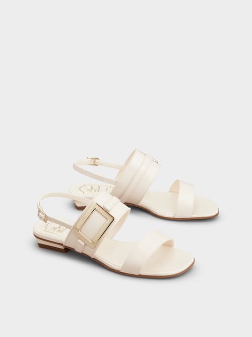 限時優惠✨新款🆕訂貨🍒RV Belle 白色方扣2.5cm sandal  Size 37.5/38.5/39/41 only