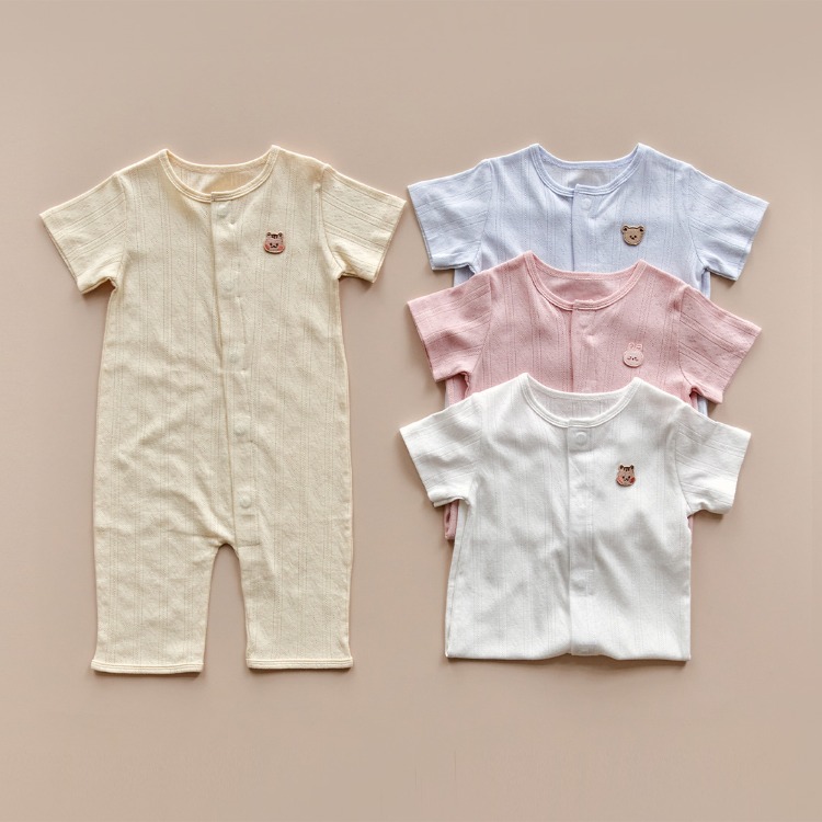 26S/S DTD一碰閉合磁扣系列🧲-清涼鏤空連身服