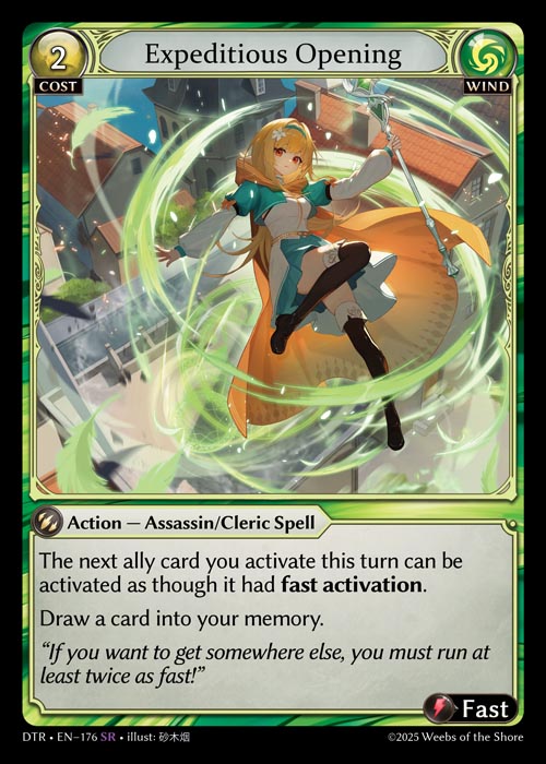 Expeditious Opening / DTR-176 (SR)