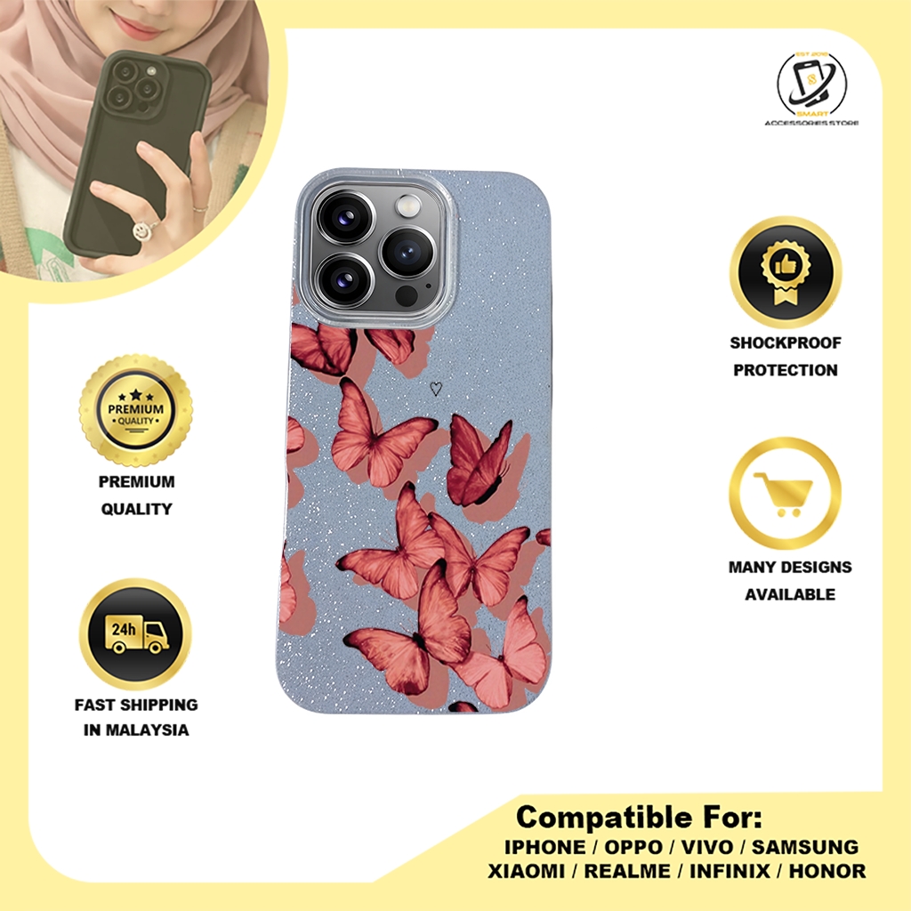 BLING CASE PHONE FOR IPHONE - DESIGN BUTTEFLY F