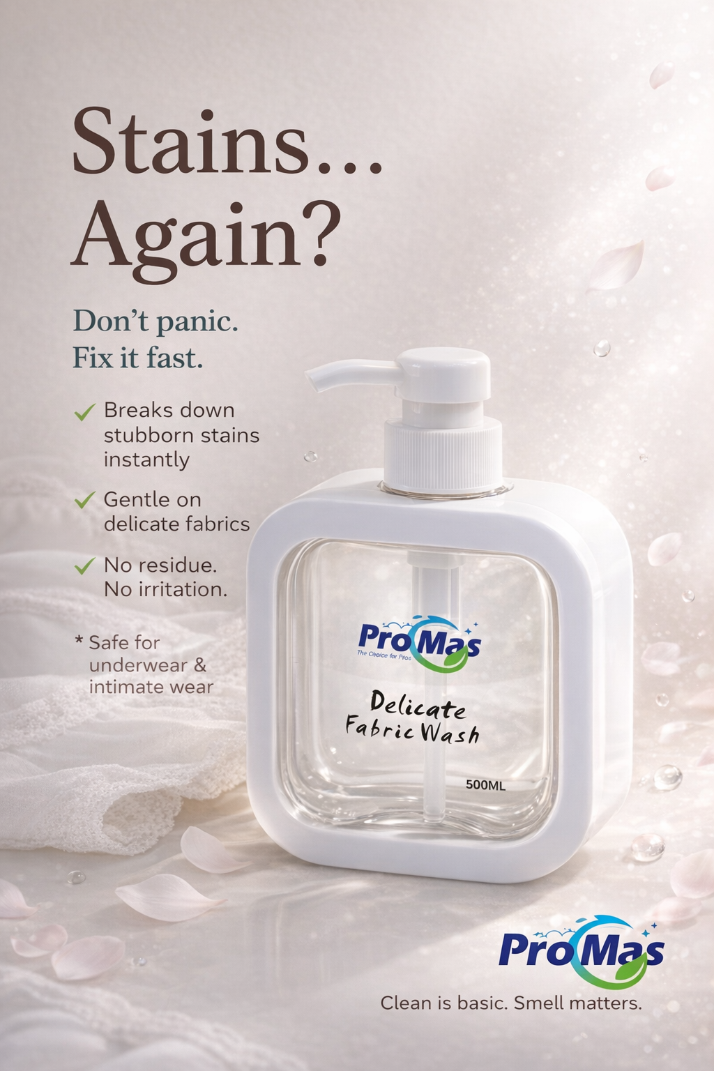 ProMas Delicate Fabric Wash 贴身衣物洗衣液 500ML