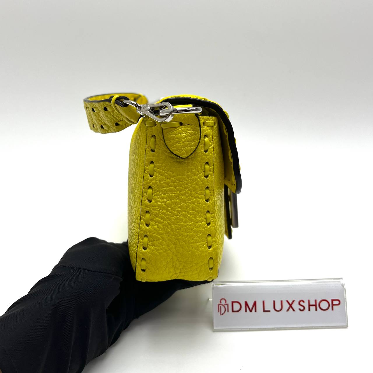 Fendi Mini Yellow Baguette SHW