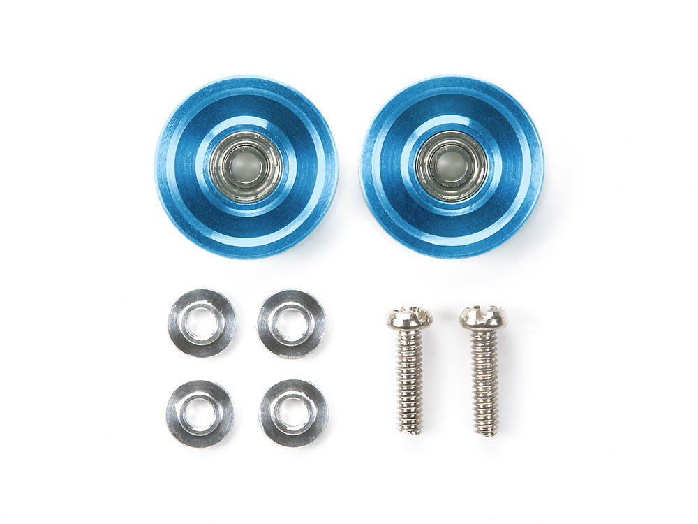13mm ALUMINUM BALL-RACE ROLLERS (RINGLESS/BLUE)