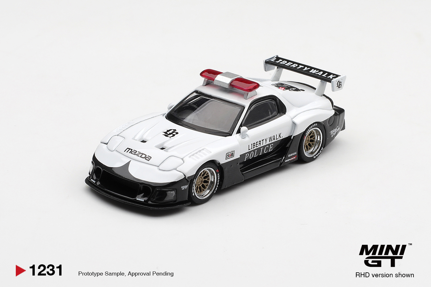 Mini GT 1/64 MAZDA RX-7 LB-Super Silhouette Police - MGT01305-BL