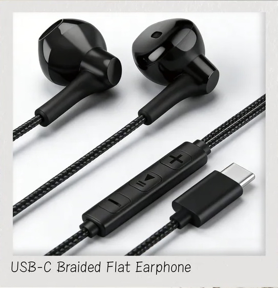 Hedonic USB-C 編織線耳機