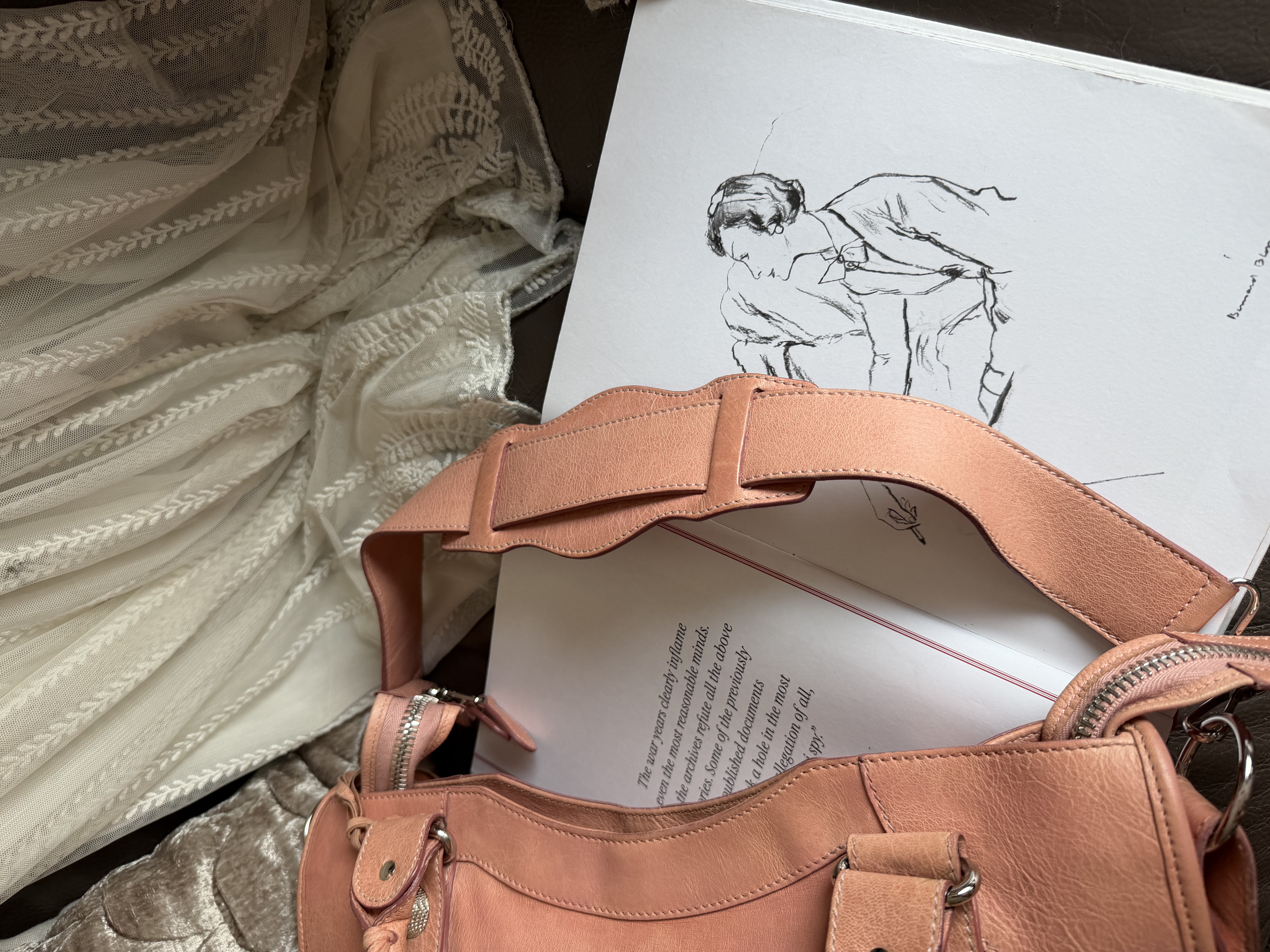 balenciaga Vieux Rose pink classic city giant 21 silver 銀大釘