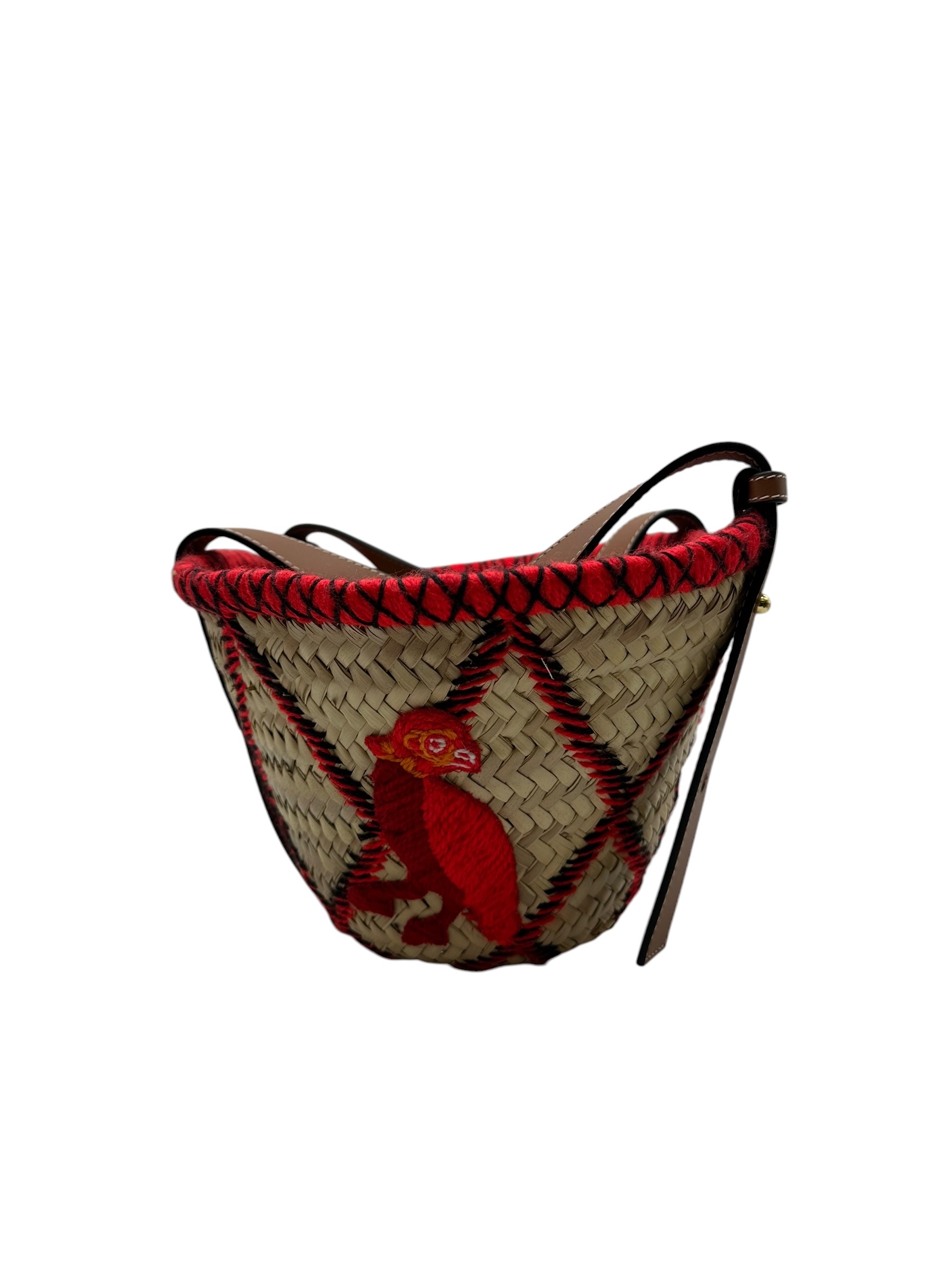 Pre-owned LOEWE Straw-woven Bamboo Basket Bag / Product Code: 071301