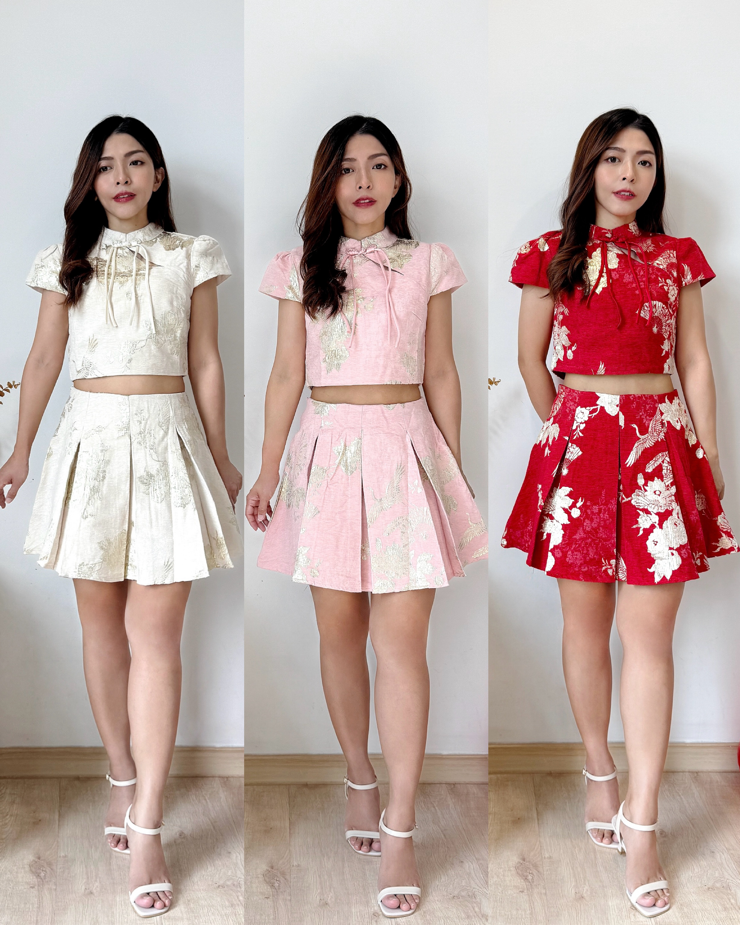 JinXiu Embroidery Spring Set 「锦绣初春」新中式重工刺绣套装(3 colours)Premium Quality