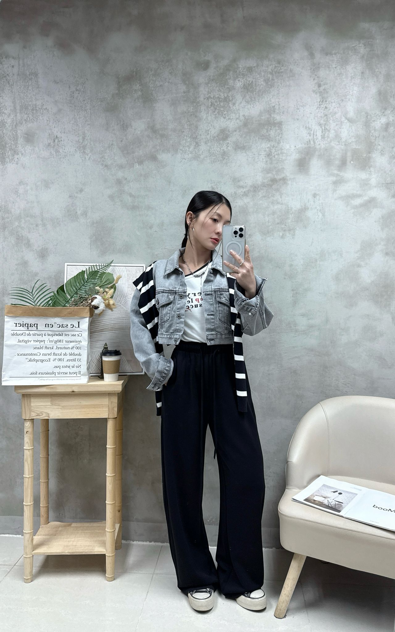 B03 滑滑直腳休閑褲