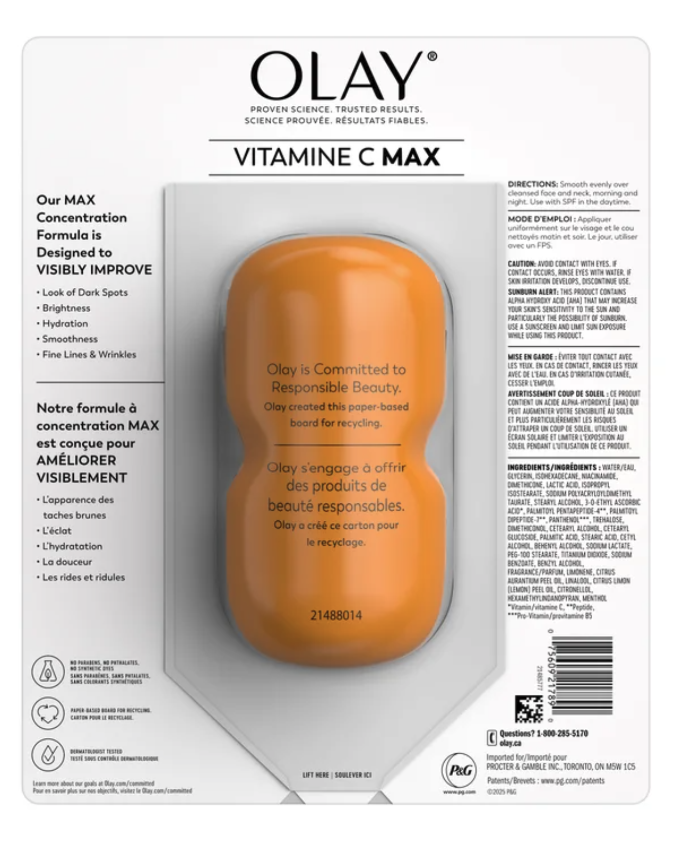 Olay Vitamin C + Peptide 24 MAX 亮白保濕面霜