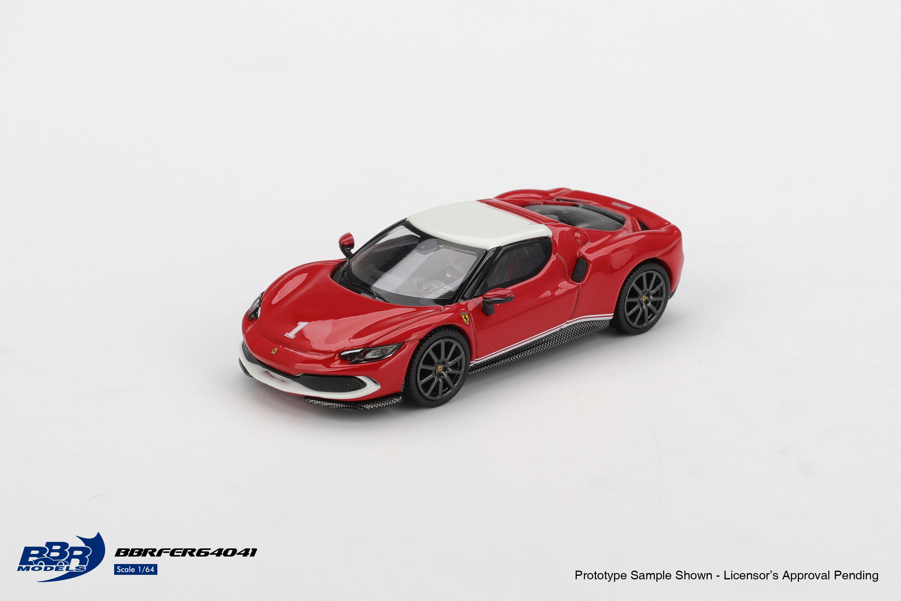 BBR Models 1/64 Ferrari 296 GTB Asseto Fiorano F2004 Tribute livery - BBRFER64041