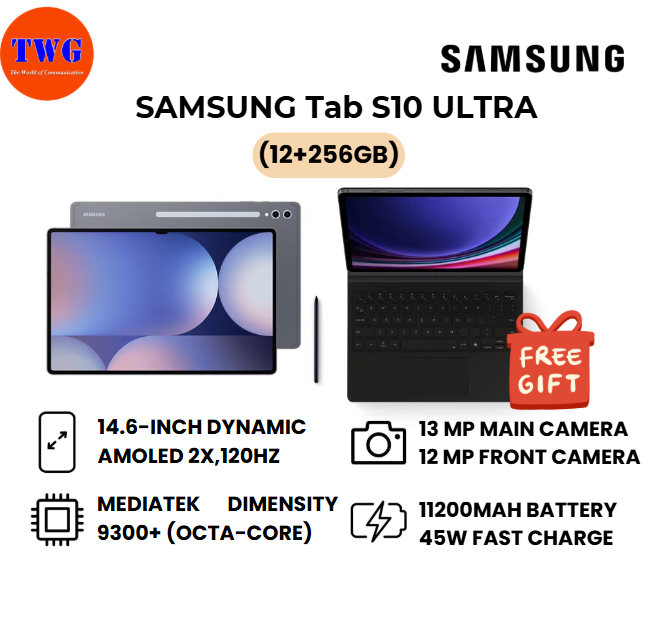 SAMSUNG Tab S10 ULTRA (12+256GB) DEMO SET 100% ORIGINAL MALAYSIA