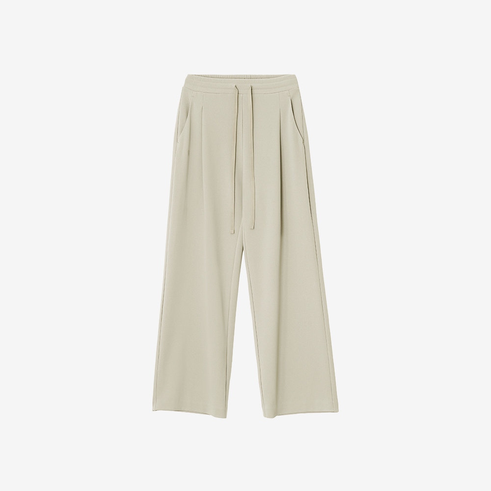 【返工去街街之選】預購_FFWSPT136 All Day Move String Semi-Wide Pants by front2line