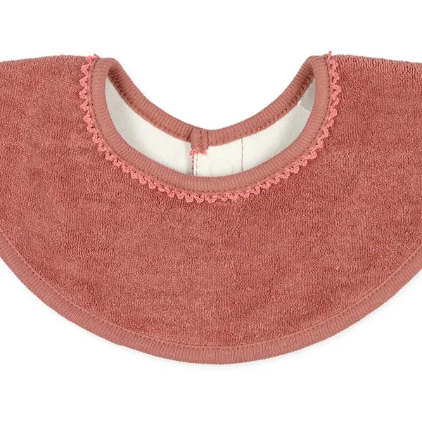 現貨🇯🇵預訂 日本直送🇯🇵純色花邊360度防水口水巾圍兜三件套