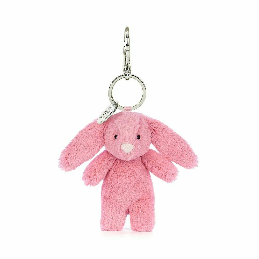 Jellycat Bashful Pink Bunny Bag Charm h17cm 胭脂粉短腿兔兔掛件鎖匙扣