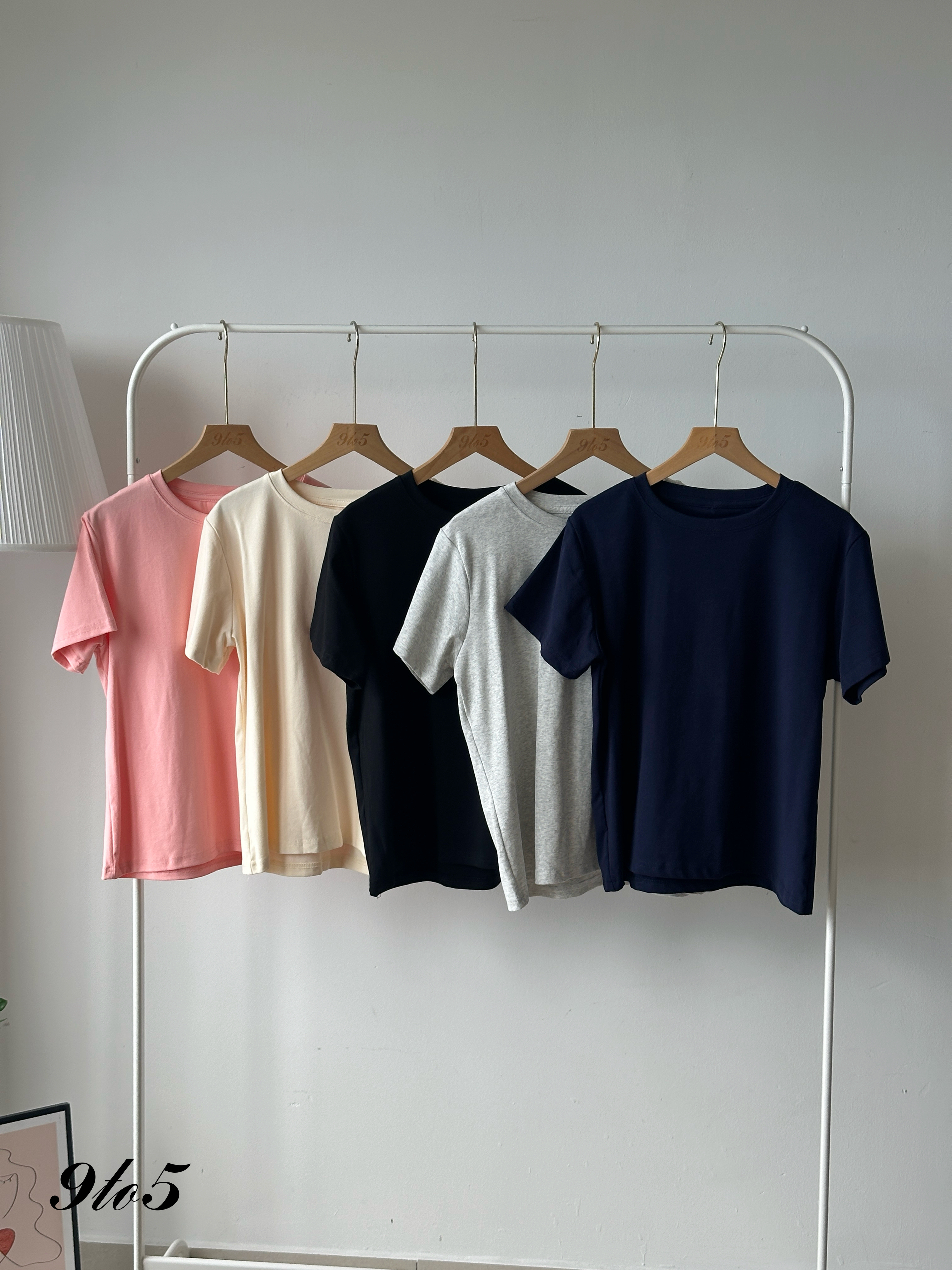 T4189 Short Sleeve Plain Tee - 5 Colors 
