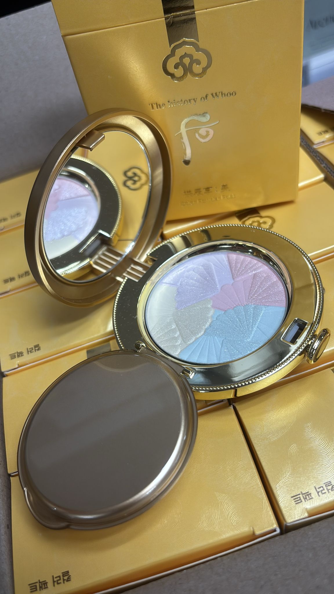 WHOO 后 拱辰享美多彩彩色修容粉餅珠光乾粉13g 腮紅 高光