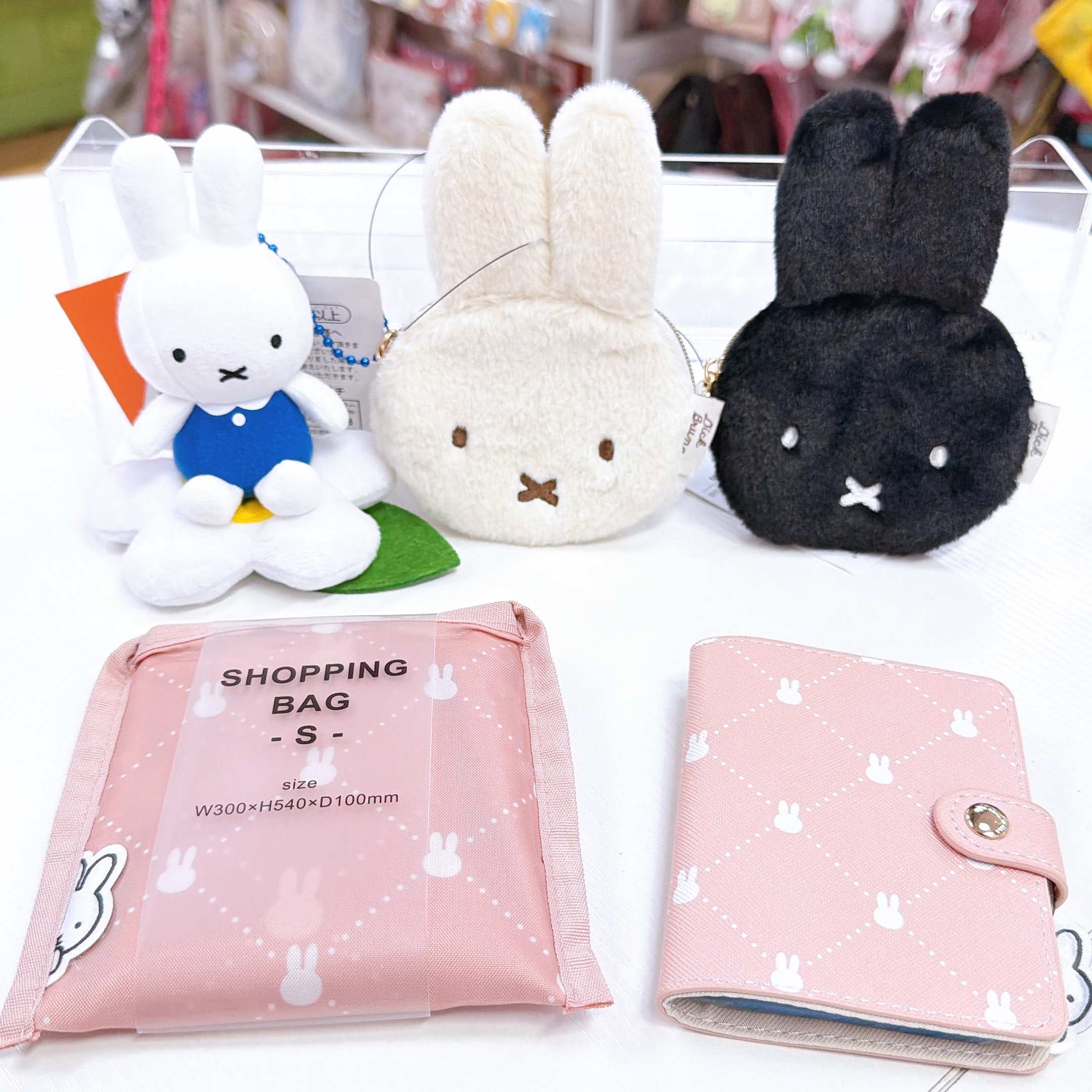 日本直送Miffy新款花花系列 環保袋，公仔掛飾散子包