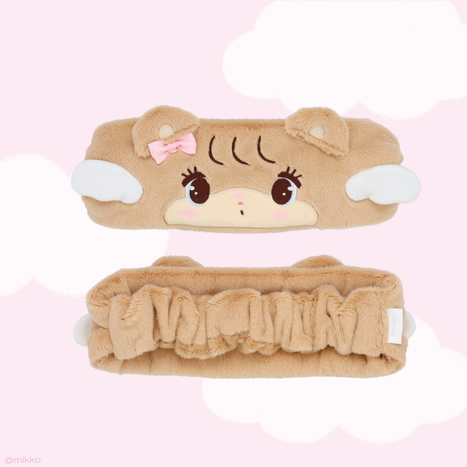 🎀【預訂】Lil ala mode❤︎mikko 天使系列髮巾連袋 - Latte