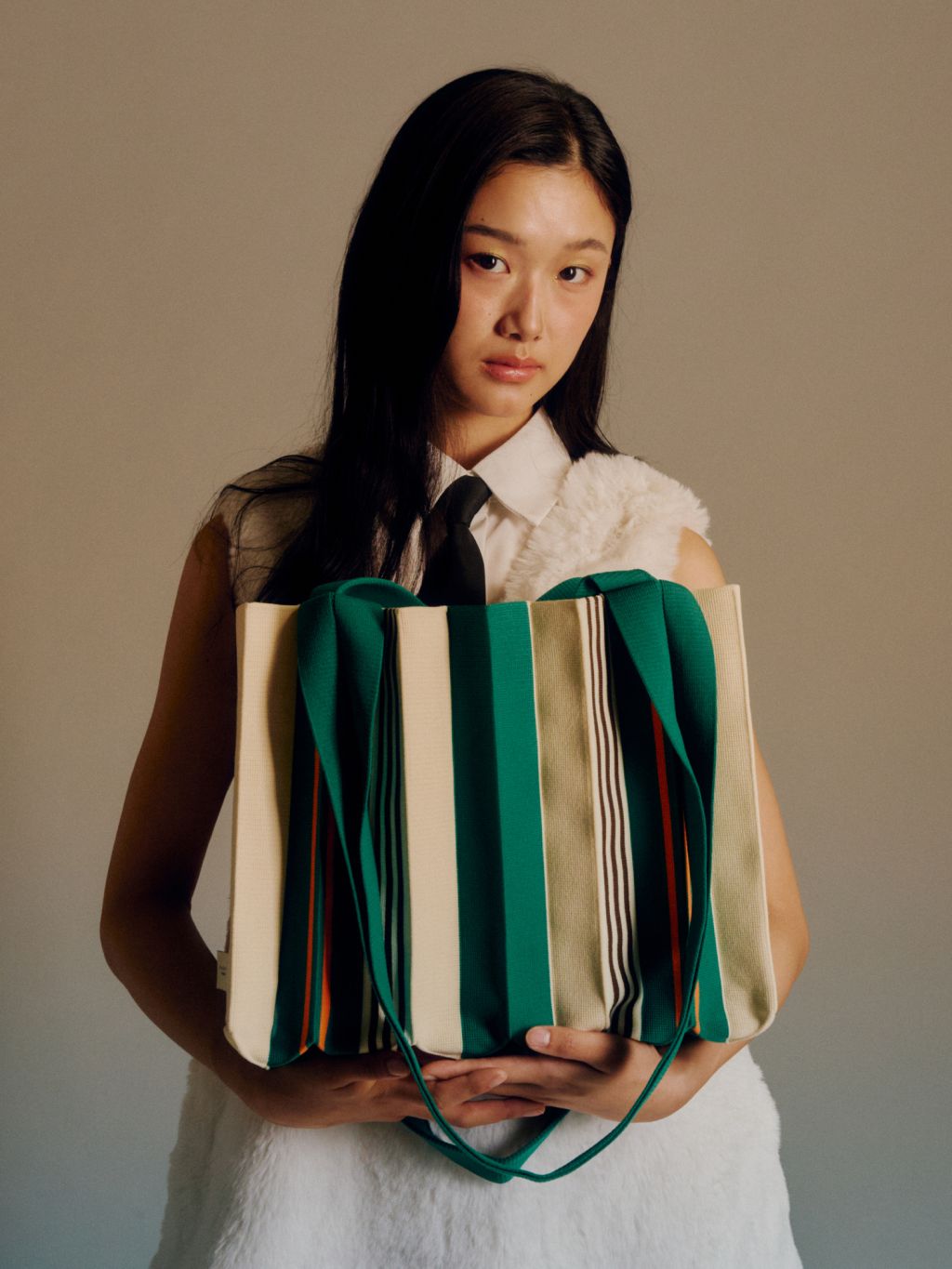 PLEATSMAMA New 2 Way Bag 兩用購物袋 (Ever Green)