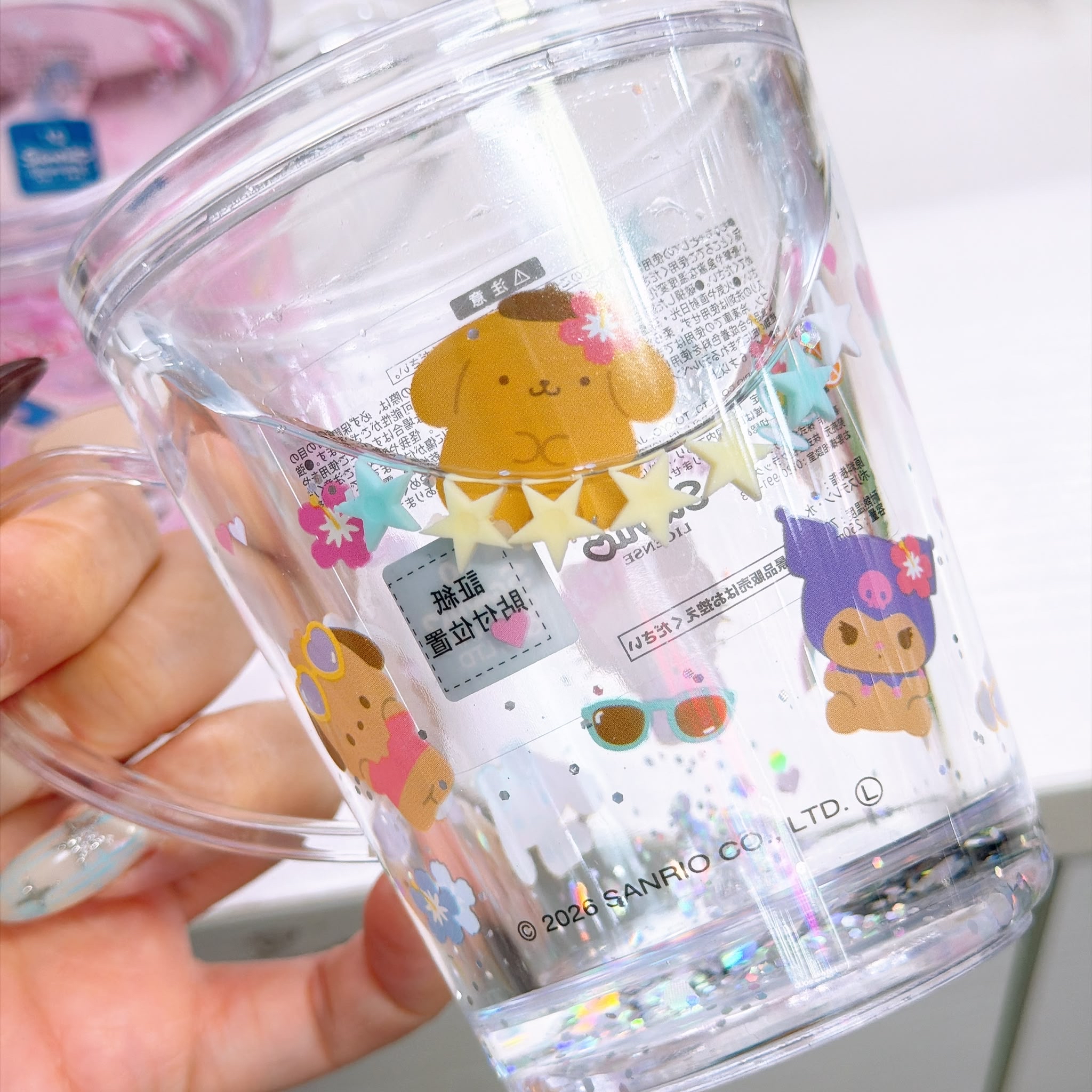 日本版Sanrio浮水膠杯