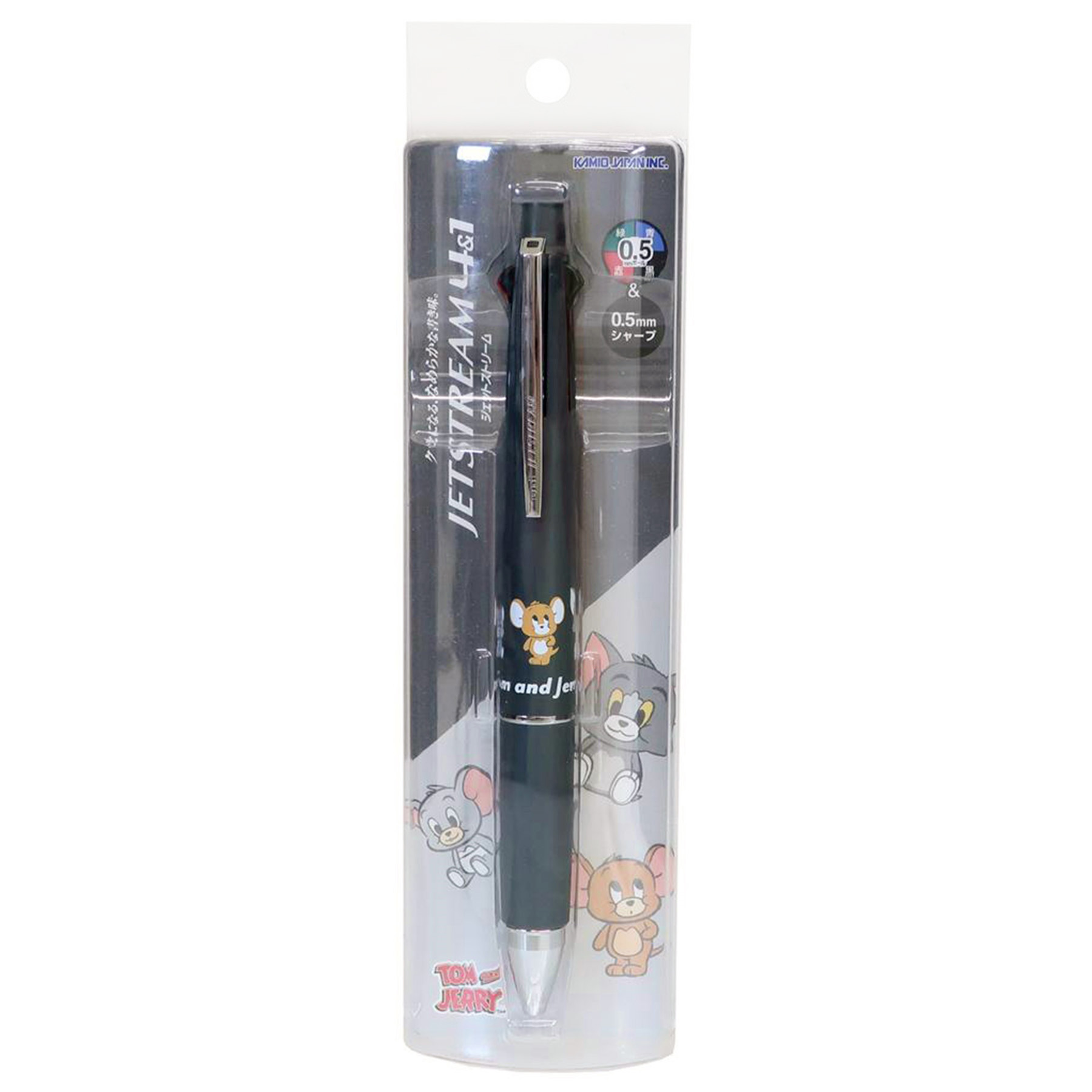 現貨｜Tom and Jerry 湯姆與謝利 日本製 uni Jetstream 4&1 多功能 5用筆 0.5mm 4色原子筆 + 0.5mm 鉛芯筆 (308055)