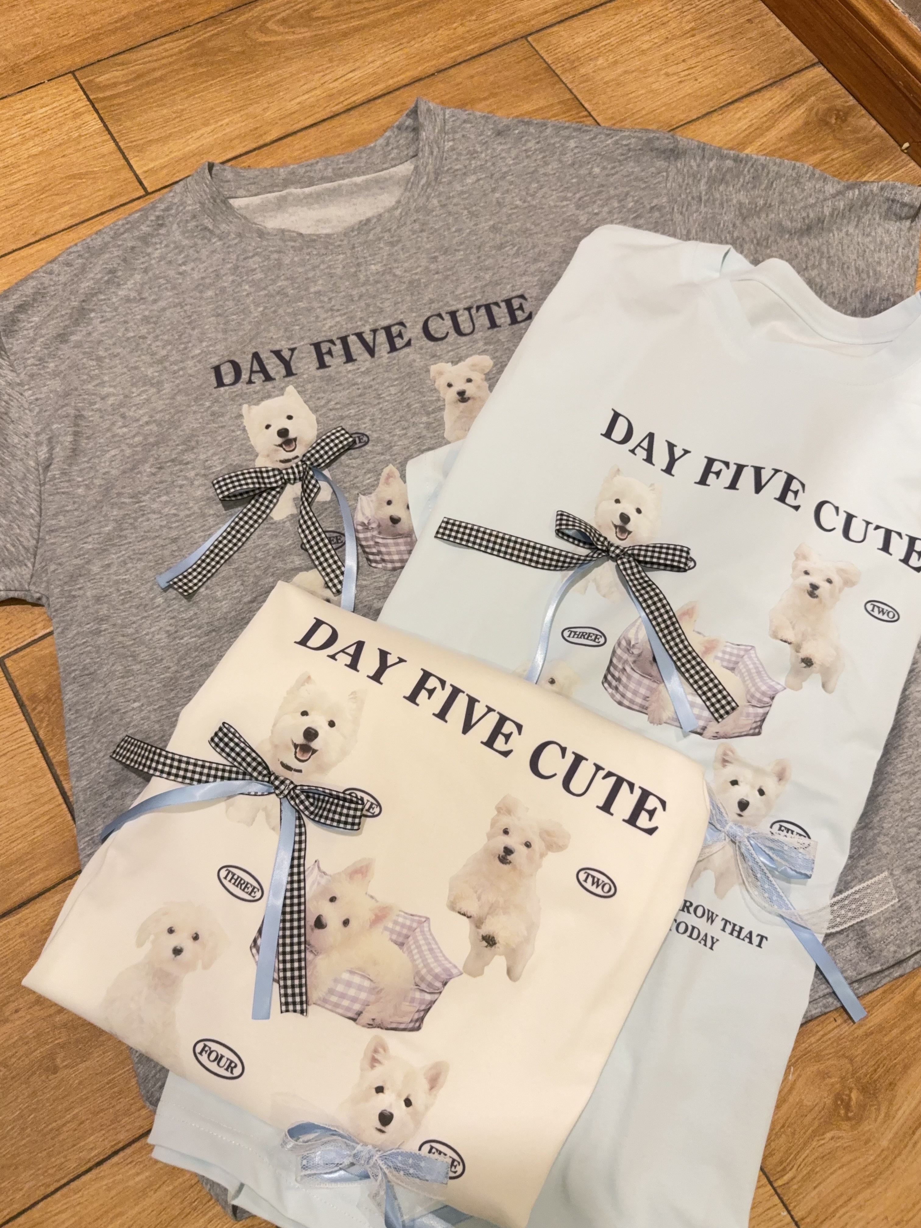 格子蕾丝蝴蝶结可爱狗狗大版R2997