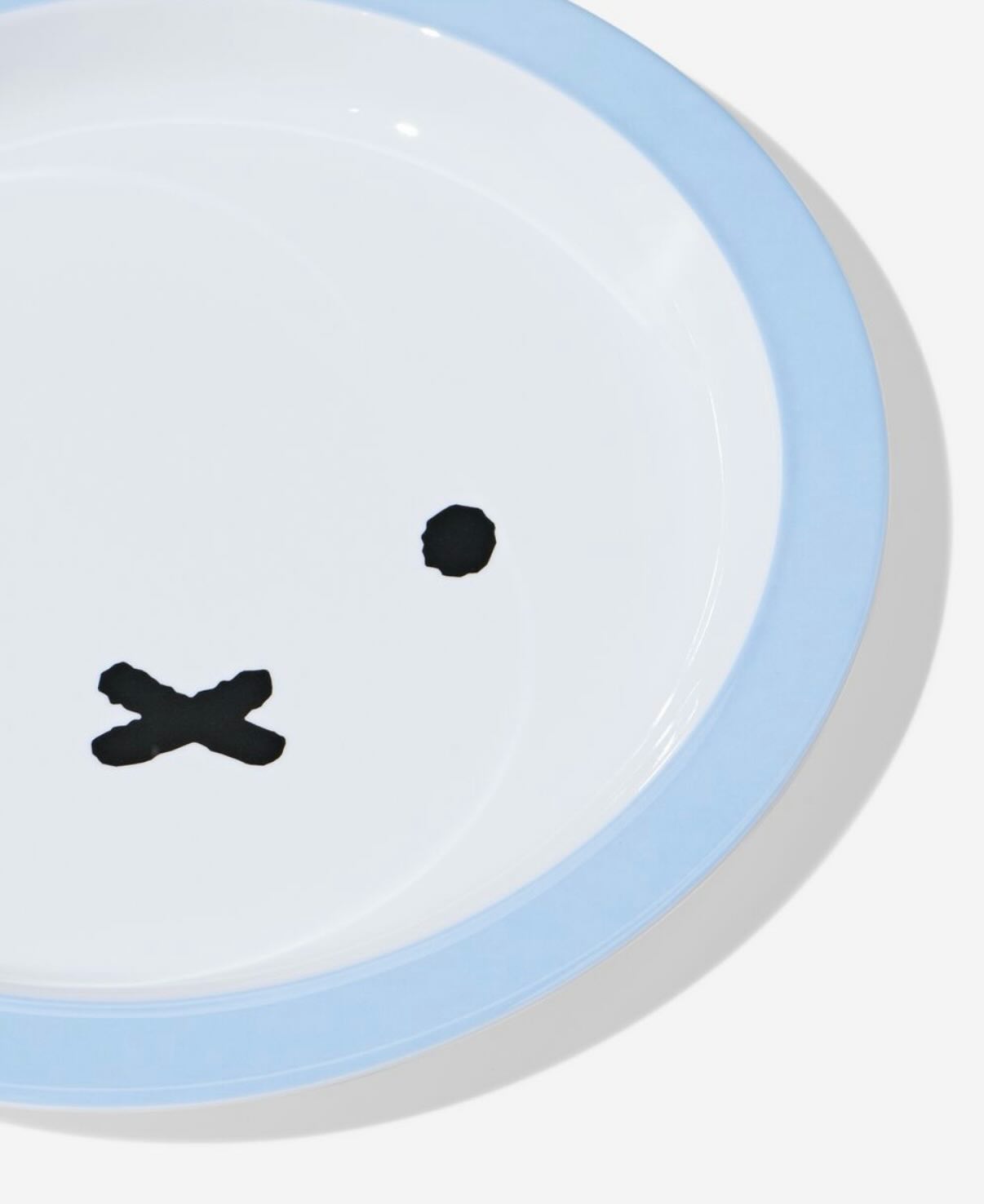 Miffy plastic plate (blue)