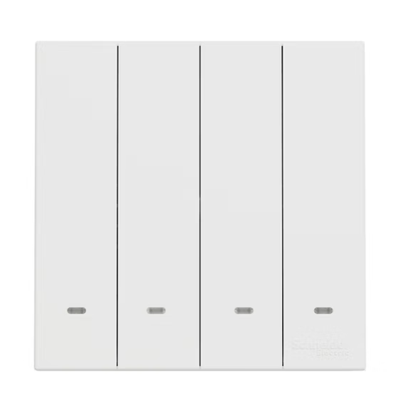 施耐德 奐然AvatarOn C 白 4位單控 開關掣