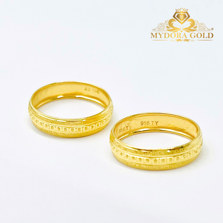 MYDORA Cincin Belah Rotan Ratna Klasik l EMAS 916/22K
