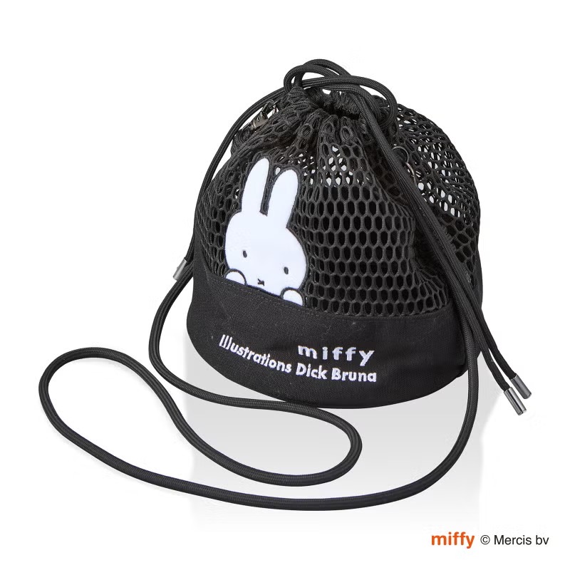 (預訂) Miffy網眼抽繩單肩袋 / 斜孭袋