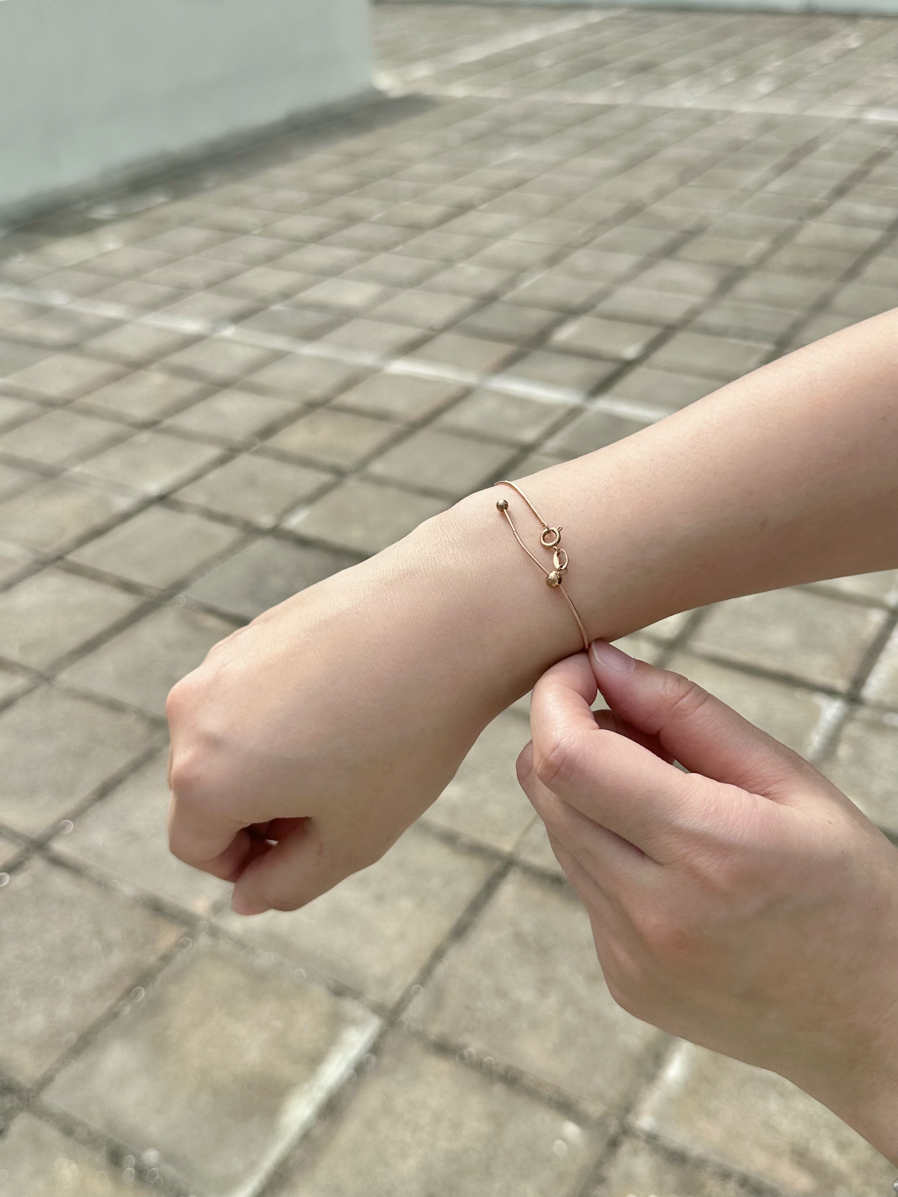 Rose gold simple bracelet