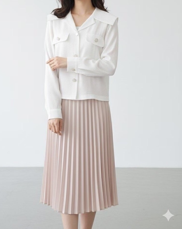 OL052 開領麻質上衣