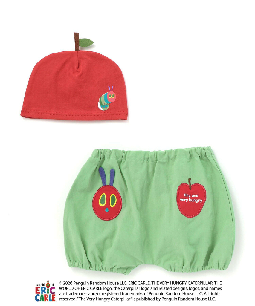 🇯🇵預訂 日本直送🇯🇵好餓的毛毛蟲兩色蘋果帽子燈籠褲兩件套裝