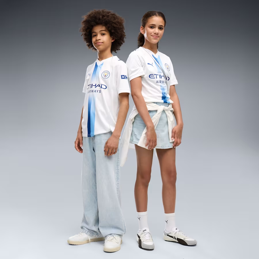 🤖首創全球球迷AI設計 Puma Manchester City 曼城 2026-27 三客童裝球迷版球衣 (可加印字章) 784355_06