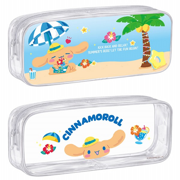 【台灣】Sanrio Characters 曬黑系萬用透明筆袋