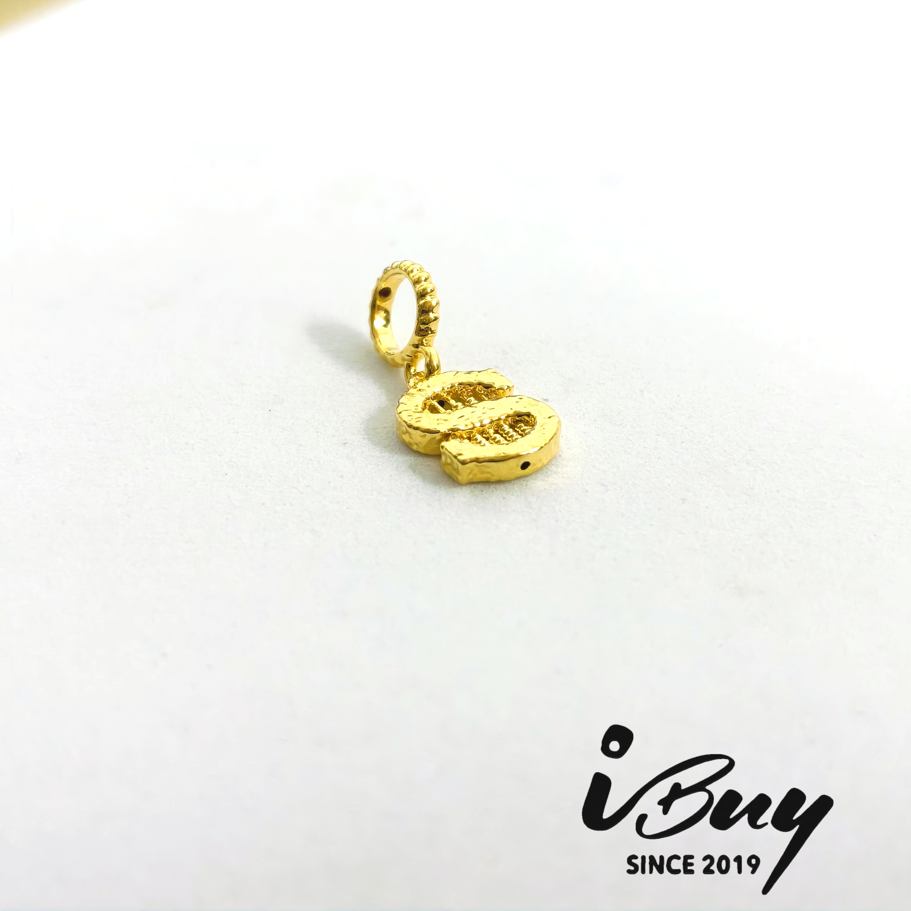 916 HARD GOLD $ ABACUS CHARM 916 硬金 $算盘串咀