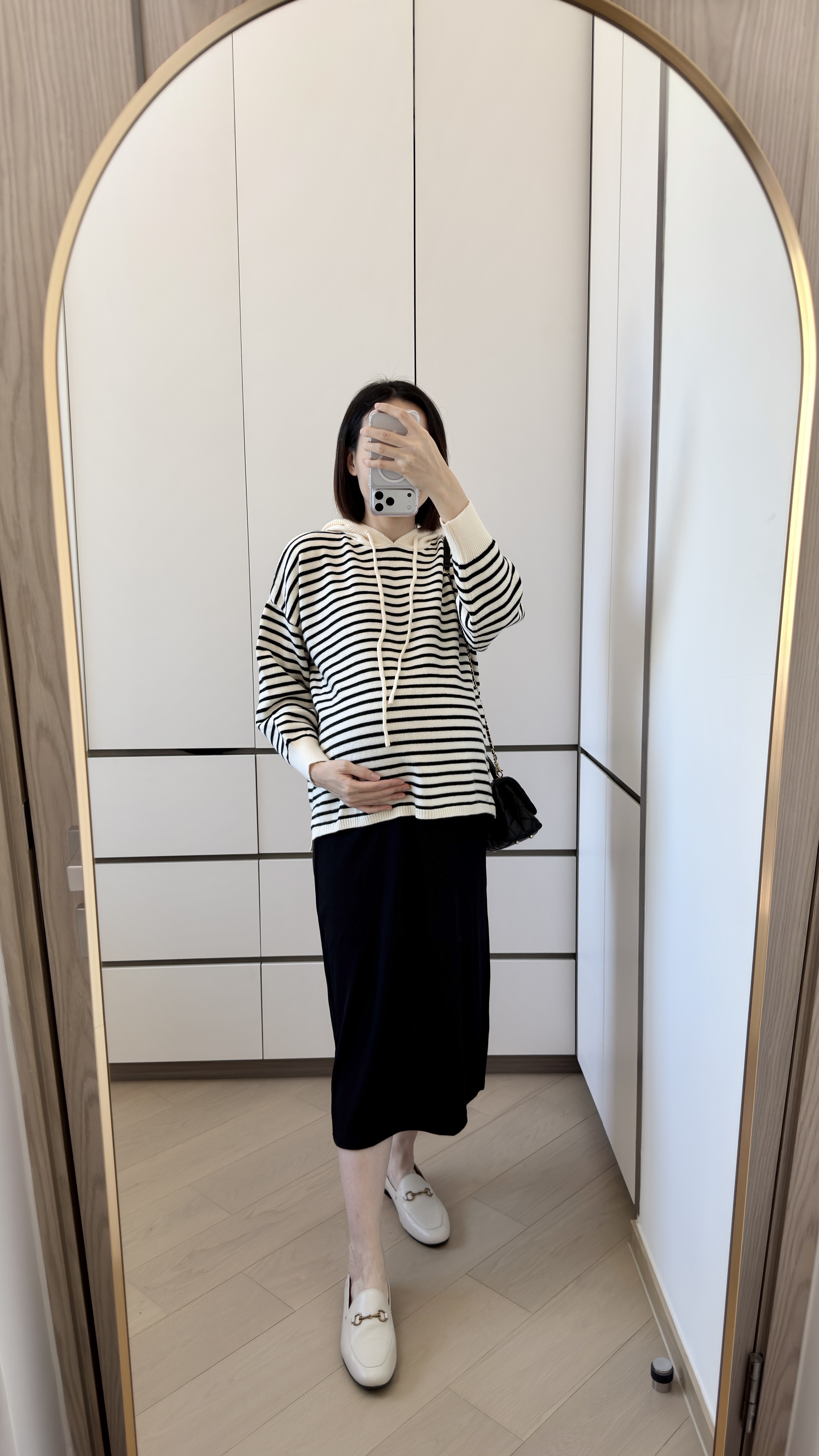 The Everyday Striped Knit Hoodie