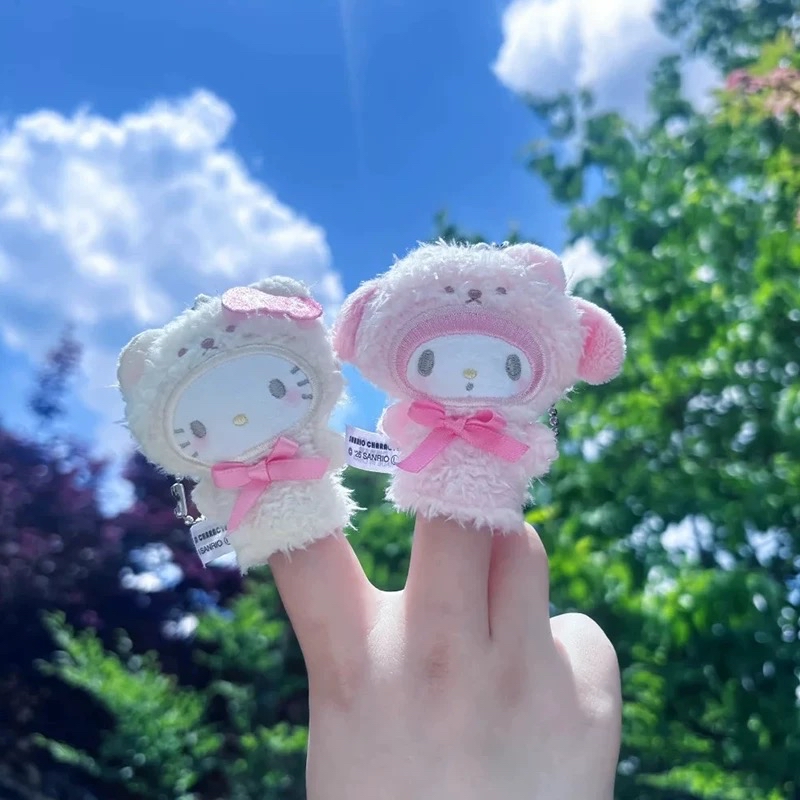 日本正版夢屋 Sanrio 指套掛件扭蛋set
