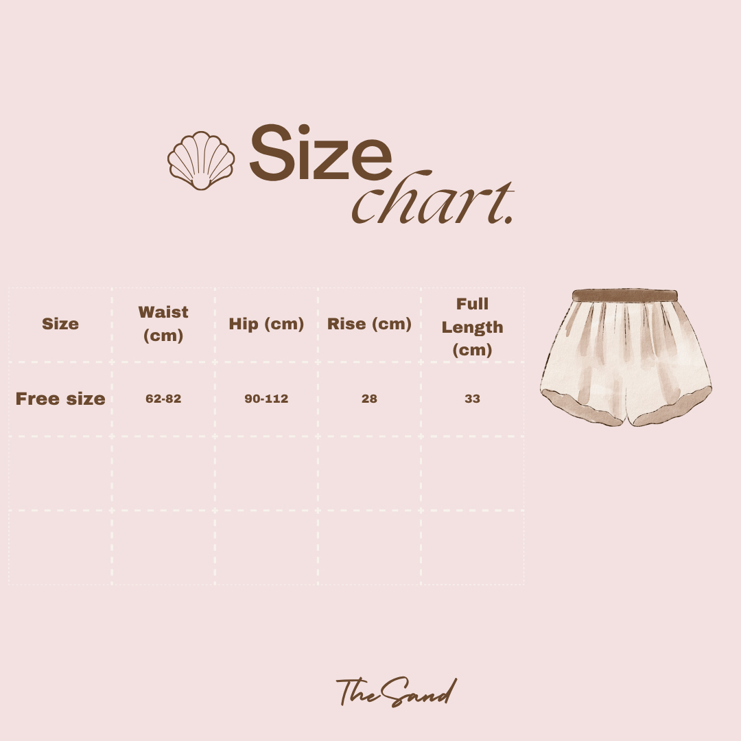 ♥︎法式微光蕾絲短褲 -Free Size-