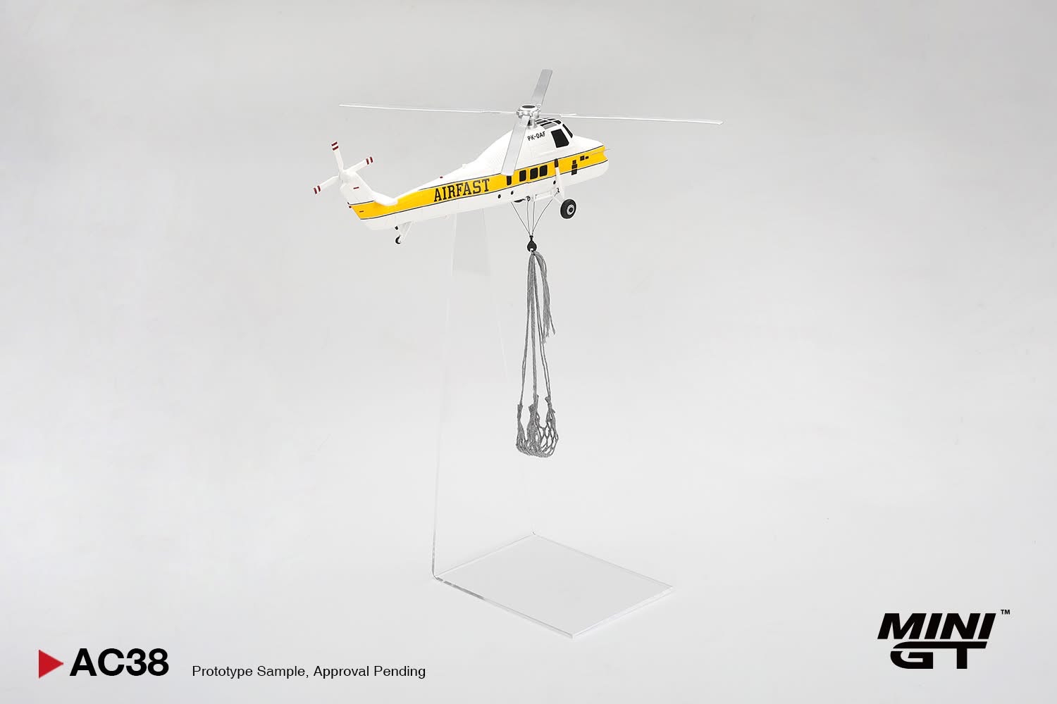(預訂 Pre Order) Mini GT ( MGTAC38 ) Sikorsky S58T Helicopter 1985 Camel Trophy