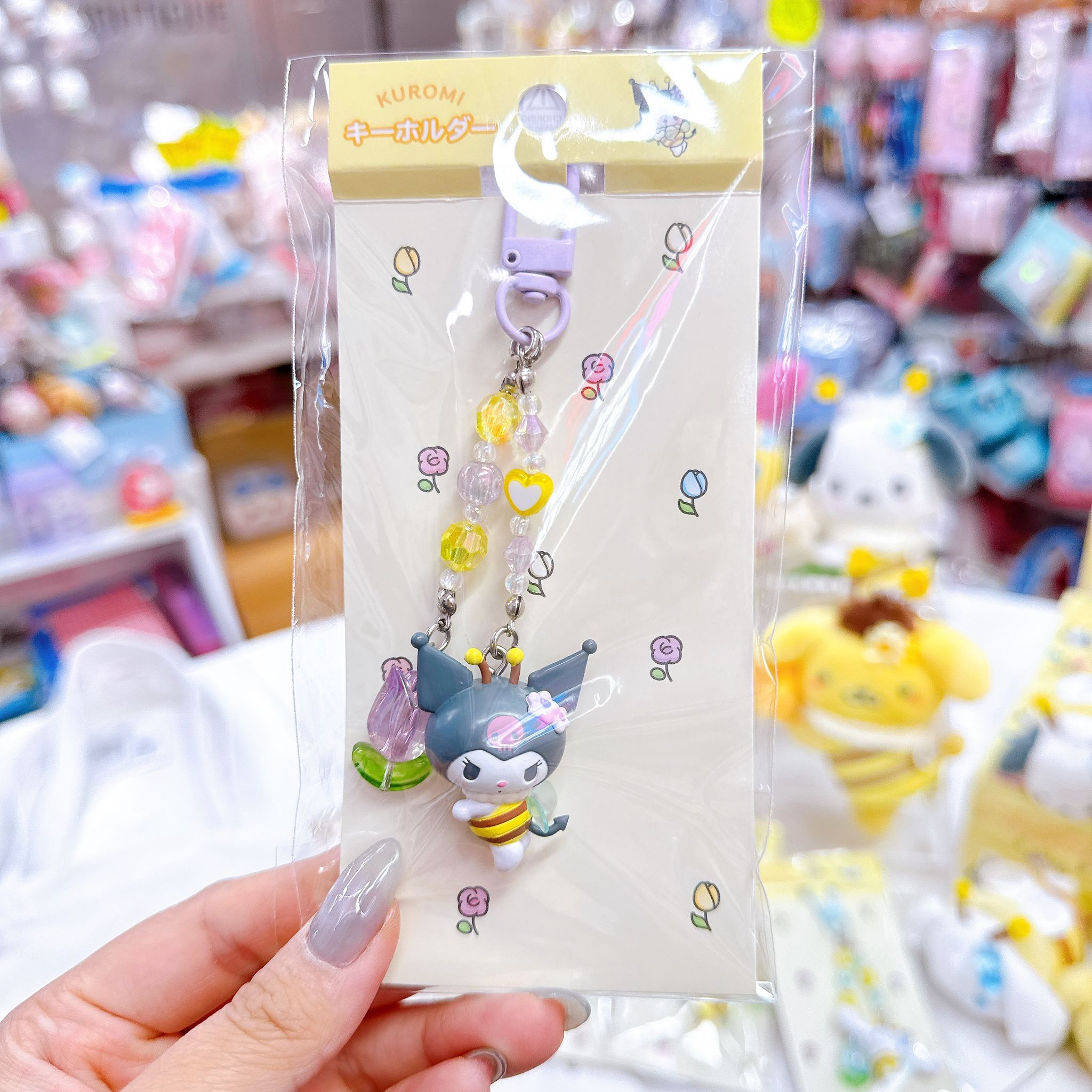 日本直送Sanrio蜜蜂系列電話掛飾