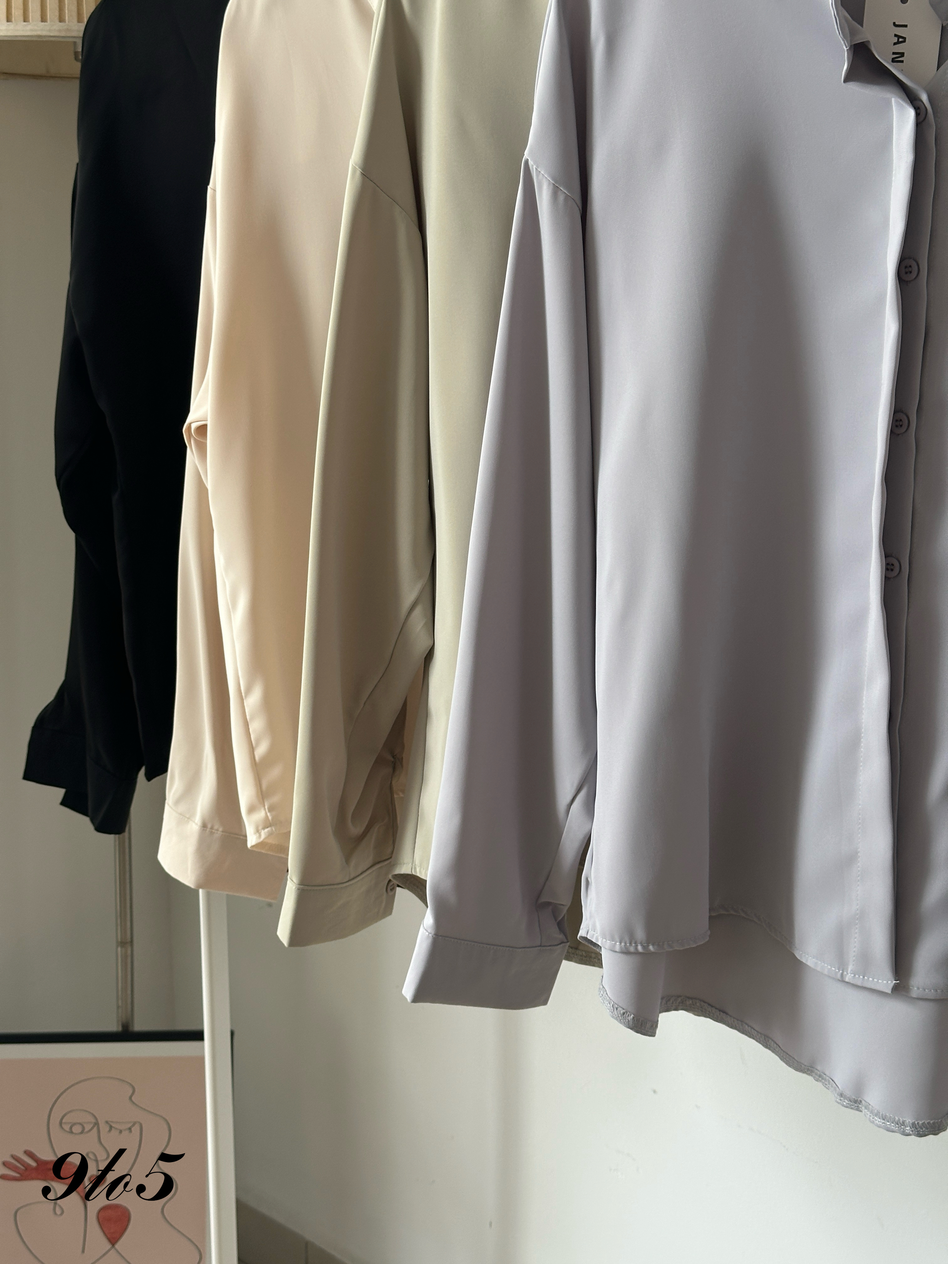 T4060 Long Sleeve Oversize Shirt - 4 Colors