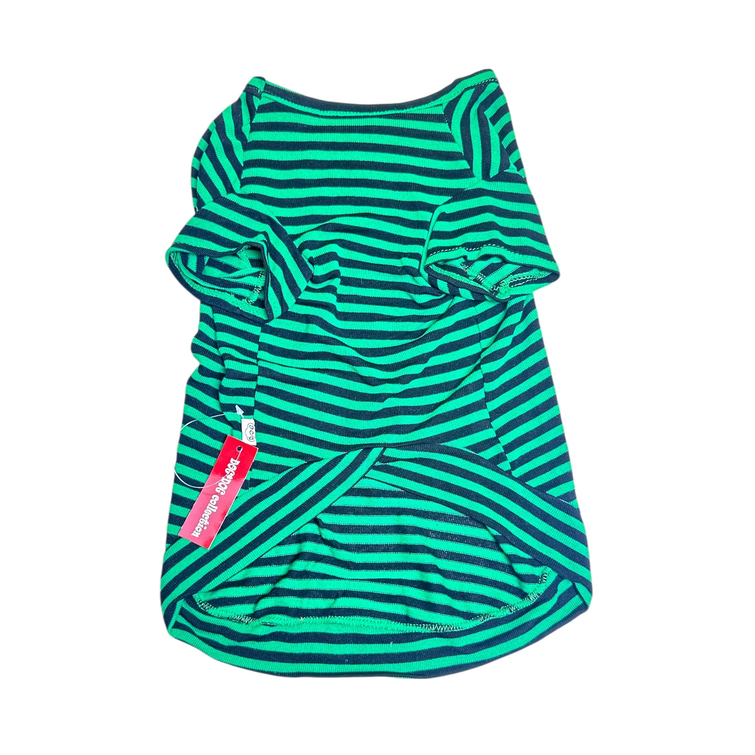 S585GN 條子有袖TEE(綠色) TEE with striped sleeves (green)