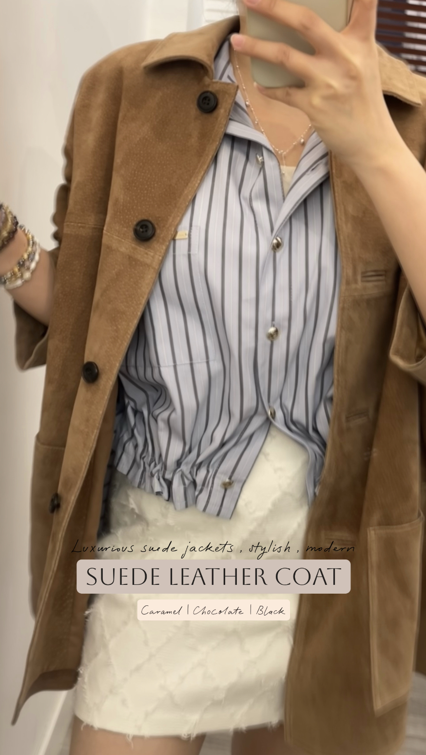 🍂SUEDE LEATHER COAT