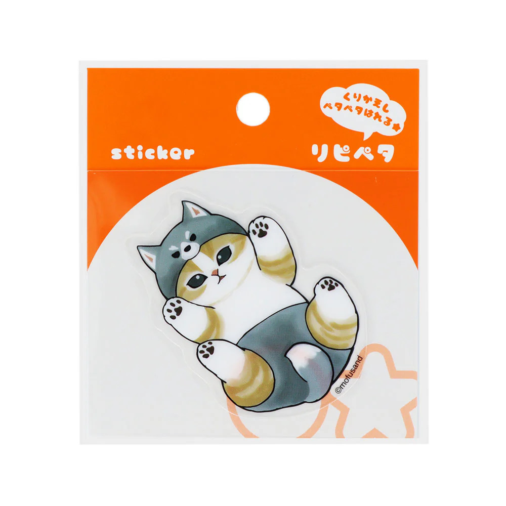 Mofusand 灰色柴犬帽貼紙S8573069