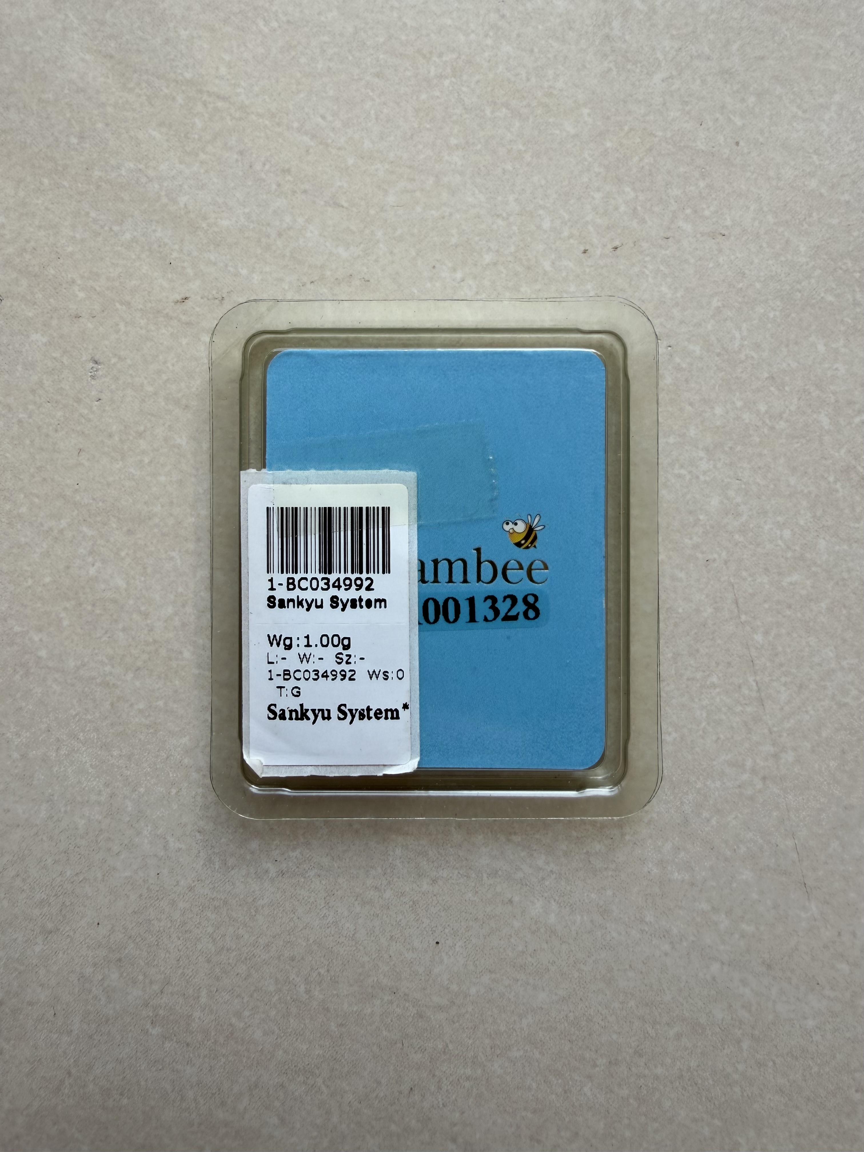 (SN1328) VALCAMBI Valcambee 1g 🇨🇭Swiss Fine Gold Bar 999.9 蓝色蜜蜂