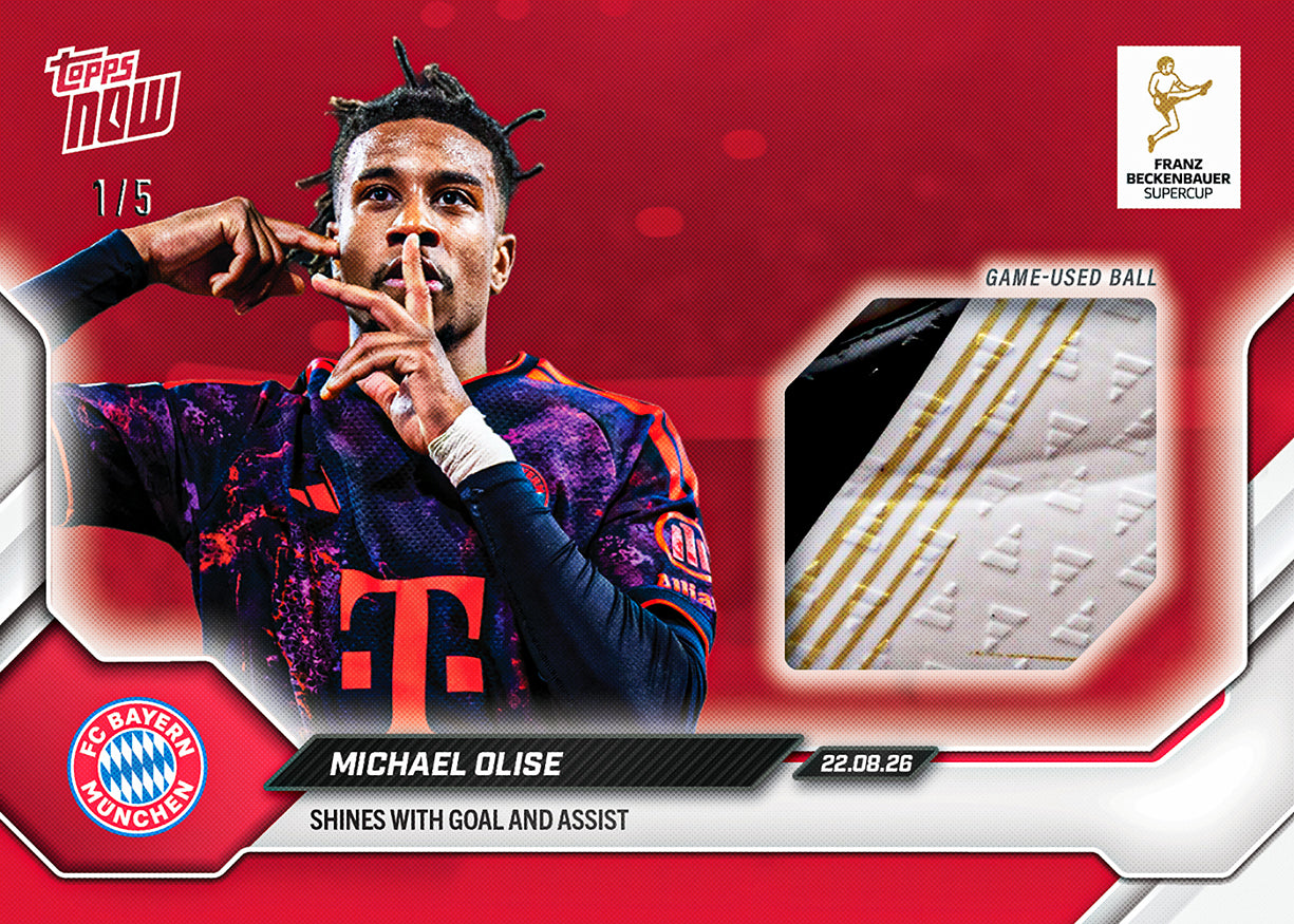 Michael Olise - 2026/27 Bundesliga Topps NOW® #3 Bayern München 紀念卡【團購】
